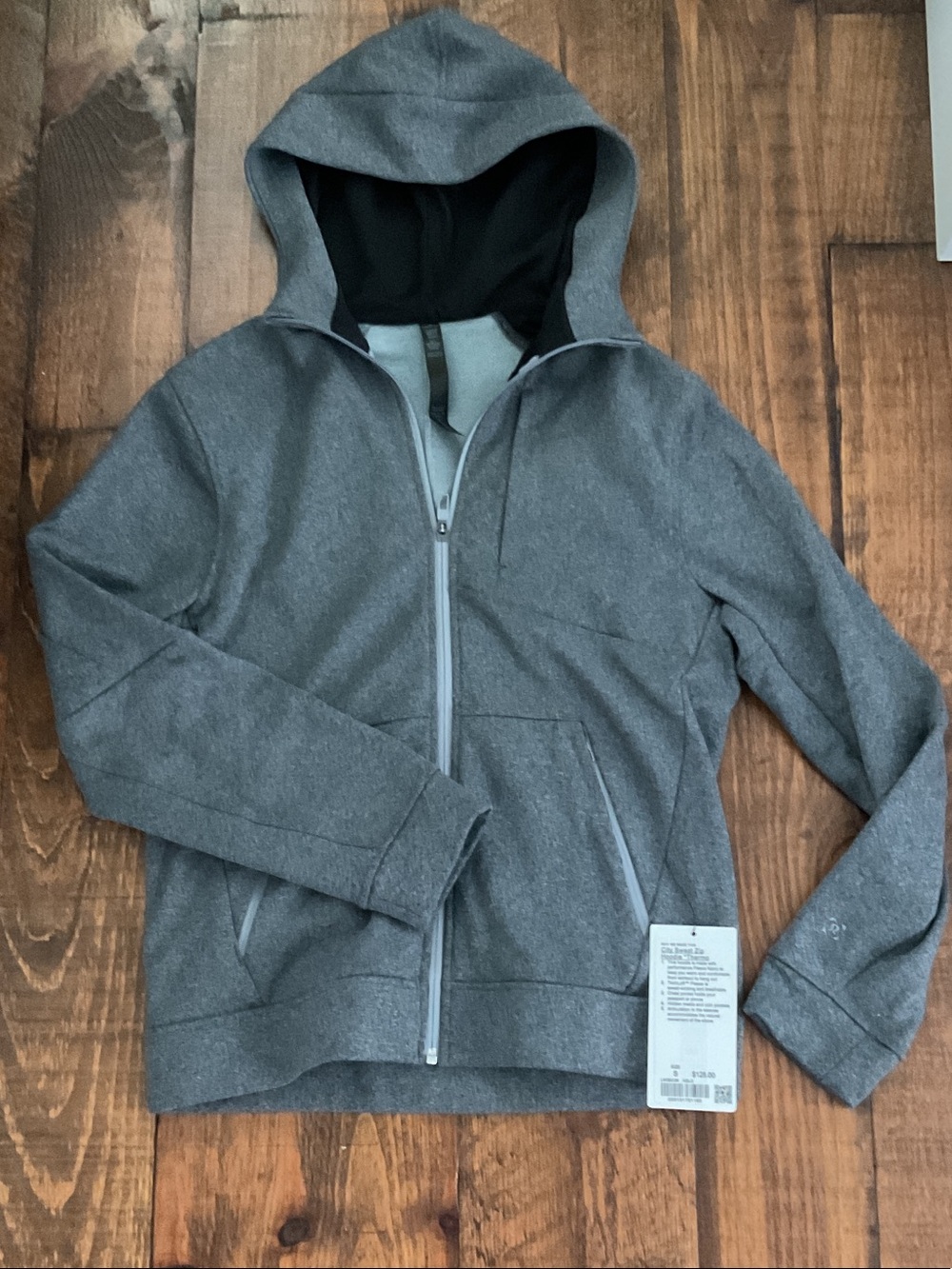 lululemon athletica Women's Gray Hooded Zip Jacket